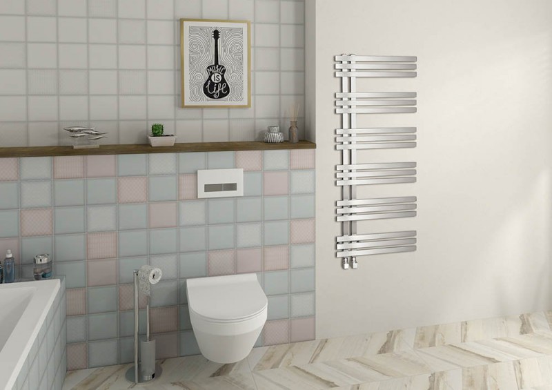 VISTA otopné těleso 500x1190 mm, nerez mat NR613