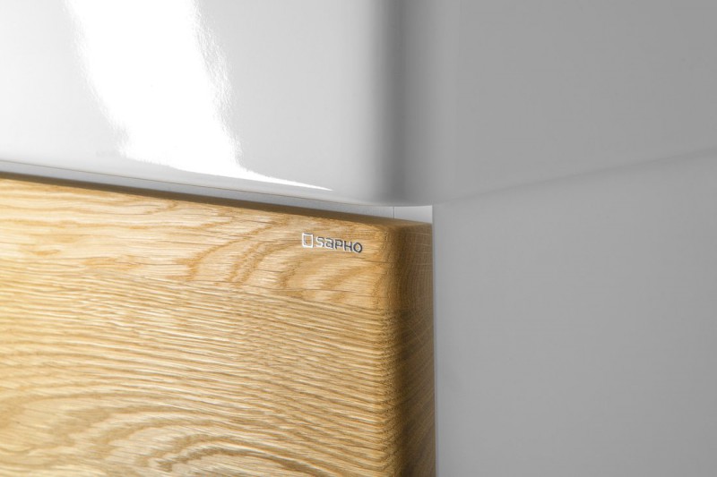 MEDIENA umyvadlová skříňka 117x51x48,5cm, bílá mat/dub natural MD122