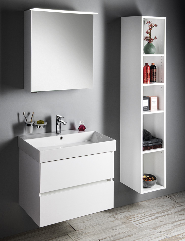 ESPACE otevřená policová skříňka 30x172x32cm, bílá ESC160-3030