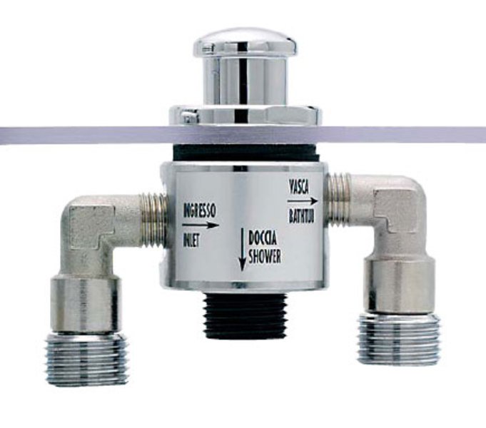 Přepínač na okraj vany, chrom TDT