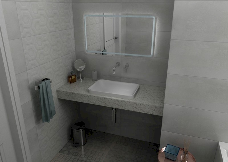 TAILOR rockstone deska 90x50 cm, provedení límce F TR090F