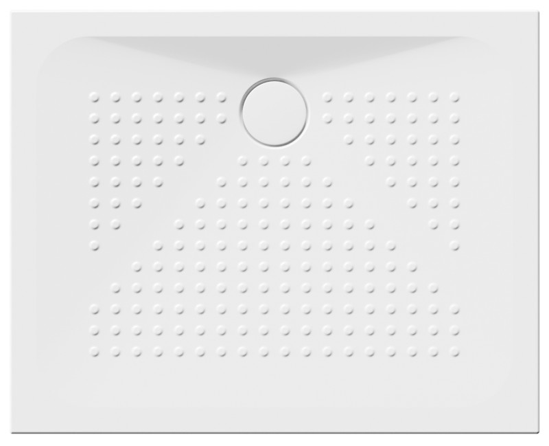 Keramická sprchová vanička, obdélník 100x80x4cm, bílá ExtraGlaze 47100811