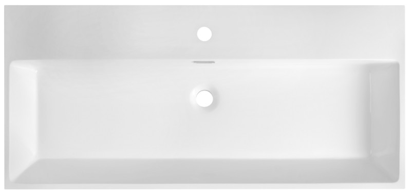 AQUATIC umyvadlo, litý mramor, 100x46cm, bílá AT100