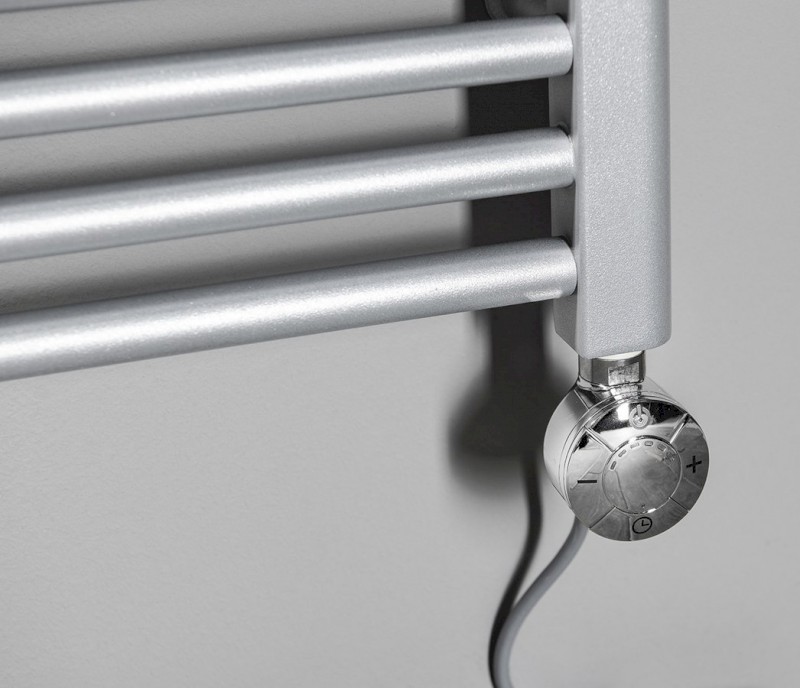 Topná tyč s termostatem, rovný kabel, 300 W, chrom LT67443