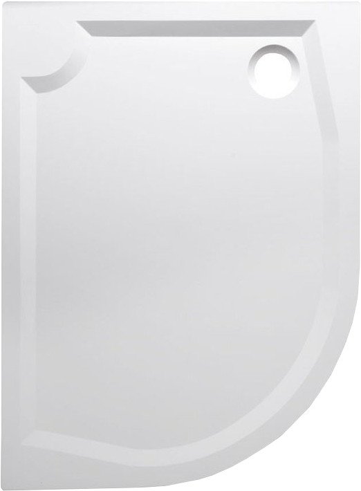 RIVA sprchová vanička z litého mramoru, čtvrtkruh 120x90cm, pravá, bílá GR12090R