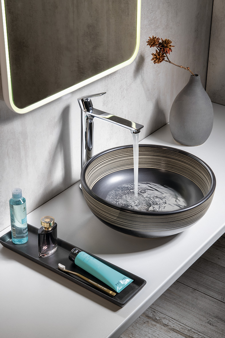 PAX stojánková umyvadlová baterie vysoká, prodloužená hubice, chrom XA07