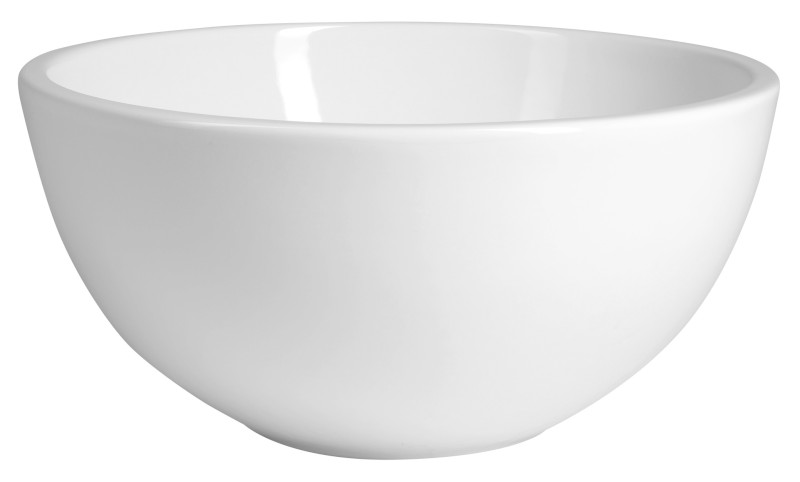 MOON keramické umyvadlo na desku vysoké, průměr 43cm, bílá 3112-KL