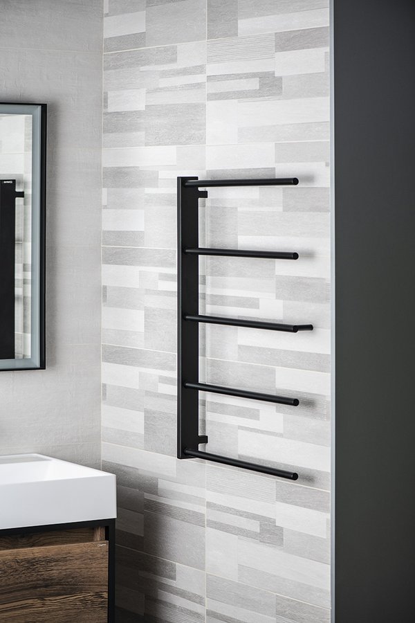 SLICE sušák osušky, 520x790mm, černá mat SN883