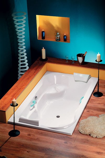 DUO obdélníková vana 200x120x45cm, bílá 16111