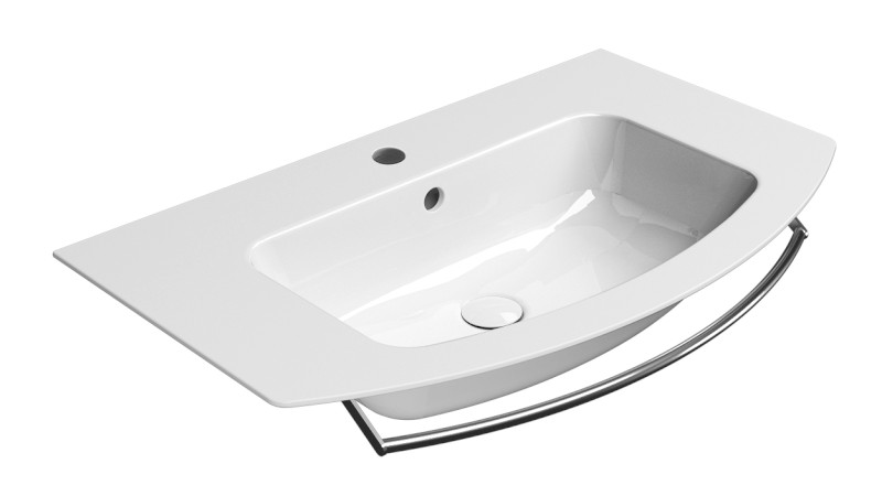 PURA keramické umyvadlo Slim oblé 82x49cm, bílá ExtraGlaze 8826111