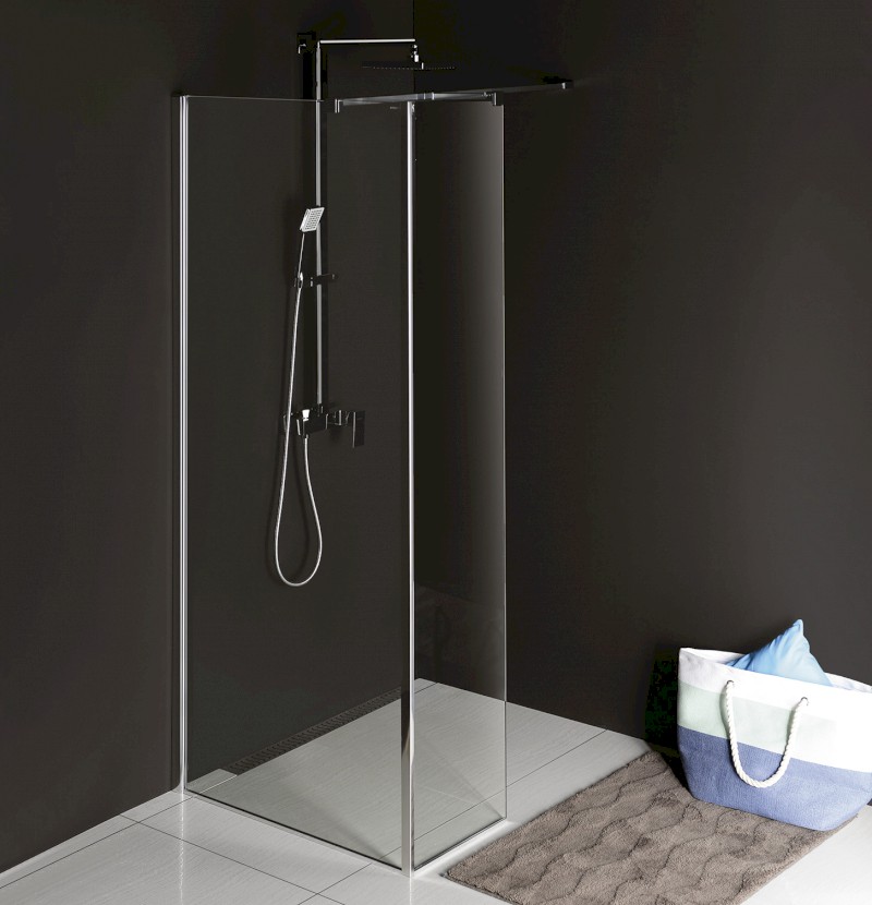 MODULAR SHOWER stěna k instalaci na zeď, pro připojení pevného panelu, 1000 mm MS2A-100