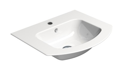 PURA keramické umyvadlo Slim oblé 52x44cm, bílá ExtraGlaze 8830111