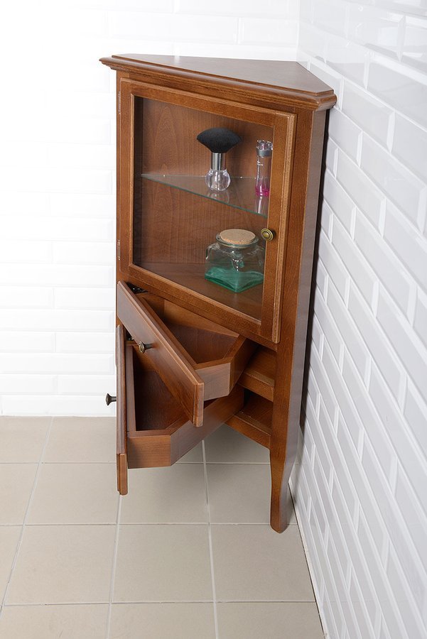 RETRO skříňka rohová 60x120x47cm, buk, levá 1701