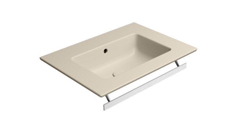 PURA keramické umyvadlo Slim 62x46cm, bez otvoru, creta mat 8884008