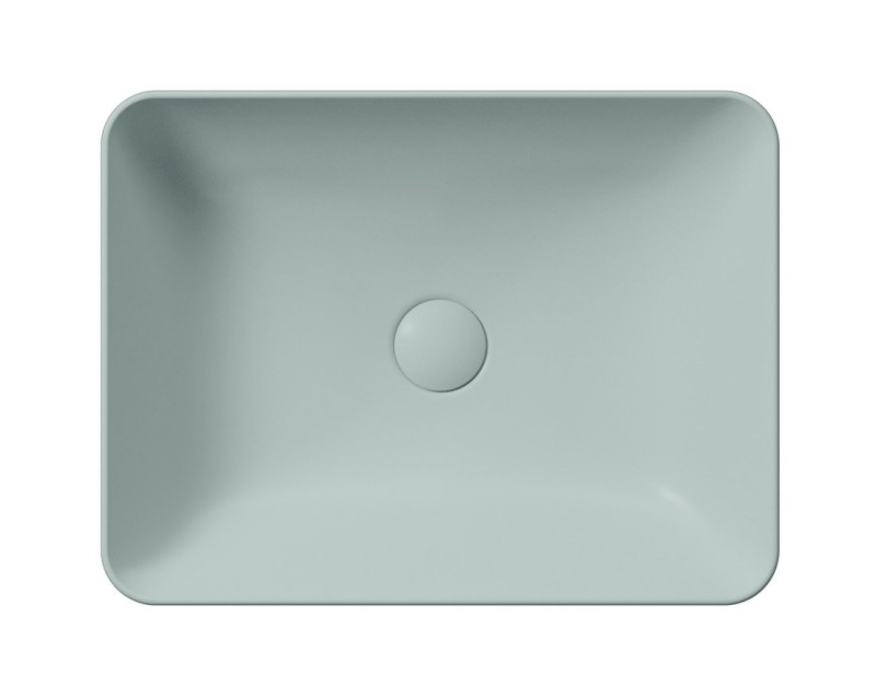 SAND/NUBES keramické umyvadlo na desku 50x38cm, ghiaccio mat 903715