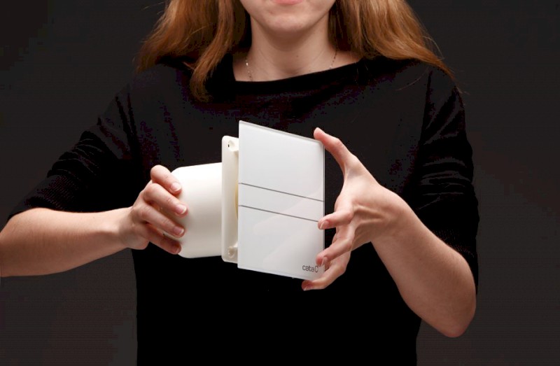 E-100 G koupelnový ventilátor axiální, 8W, potrubí 100mm, bílá 00900000