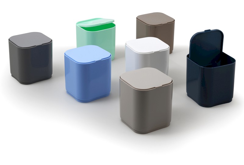 SEVENTY stolní odpadkový koš výklopný, plast ABS, béžová 630866