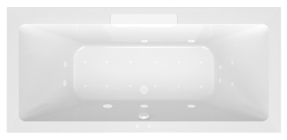 CASCATA hydromasážní vana, 185x85x45cm, kaskáda bílá, Active Hydro-Air, bílá 73836.101.2020