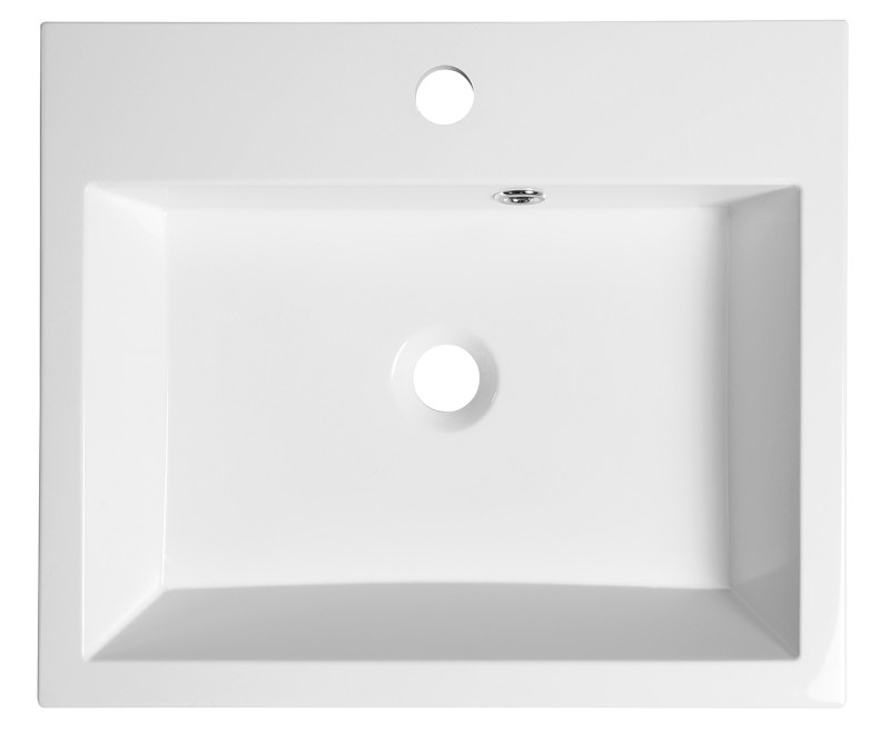 ORINOKO umyvadlo, litý mramor, 50x42cm, bílá OR050