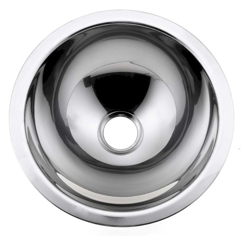 Zápustné umyvadlo nerezové, průměr 305 mm 13028.B