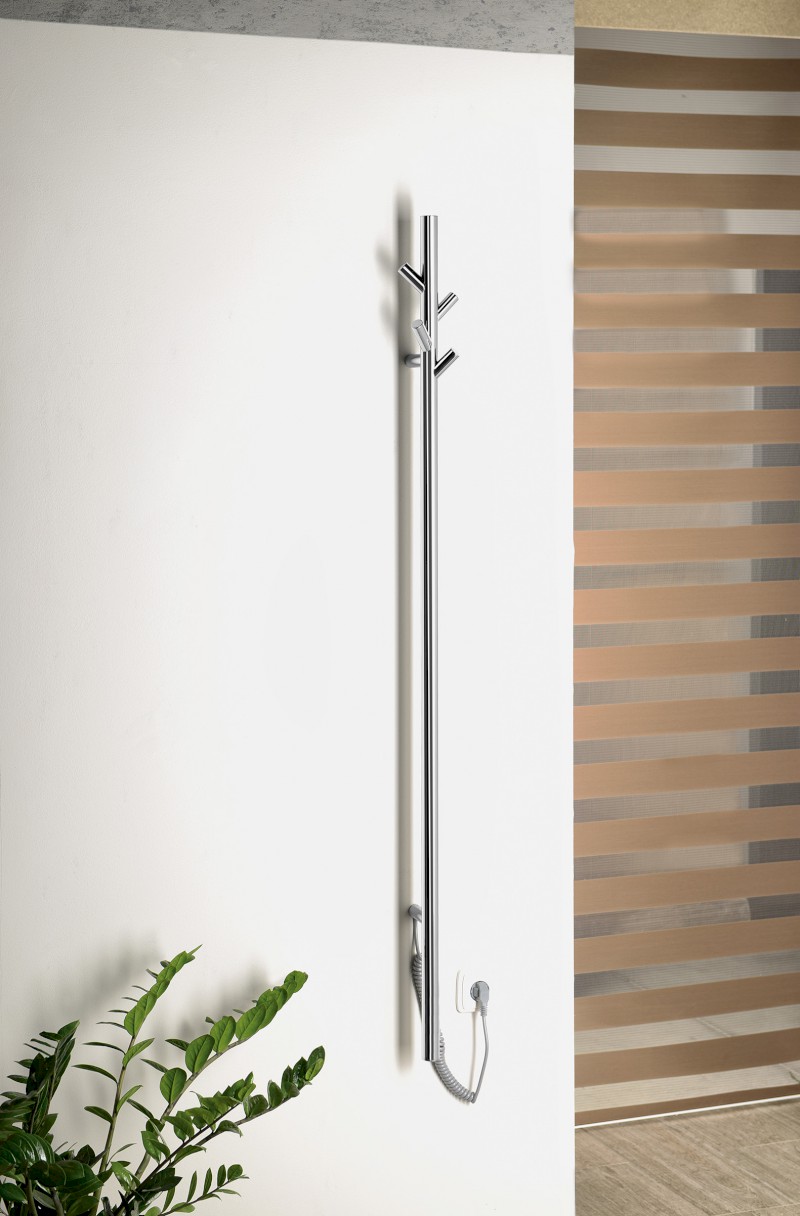 PASADOR elektrický sušák ručníků, kulatý, 150x1500 mm, 30 W, nerez lesk ER175V