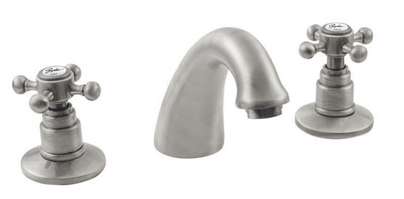 ANTEA tříprvková umyvadlová baterie s výpustí, nikl 3028