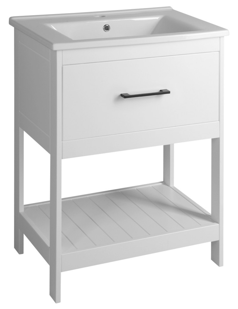 ETIDE umyvadlová skříňka 61,5x85x44 cm, bílá mat ET615