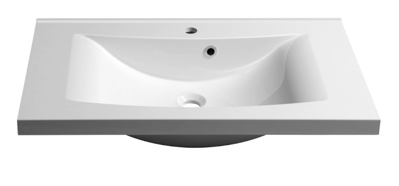 LUCIOLA umyvadlo, litý mramor, 80x48cm, bílá 50081