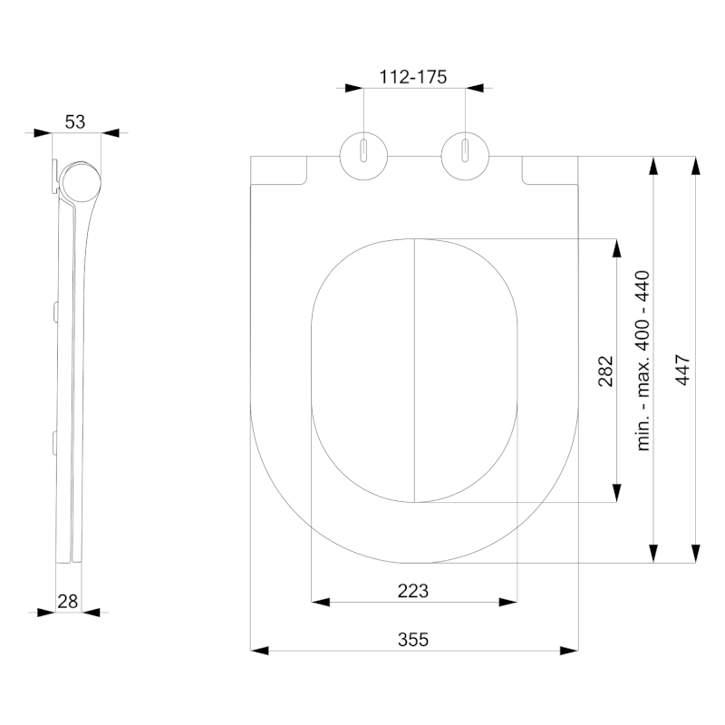 AVVA WC sedátko, SLIM, Soft Close, bílá 100787