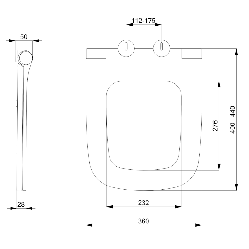 BELLO WC sedátko, SLIM, Soft Close, bílá 100727