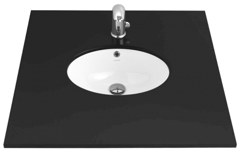 Keramické umyvadlo pod desku, 48,5x38cm, bílá TP211