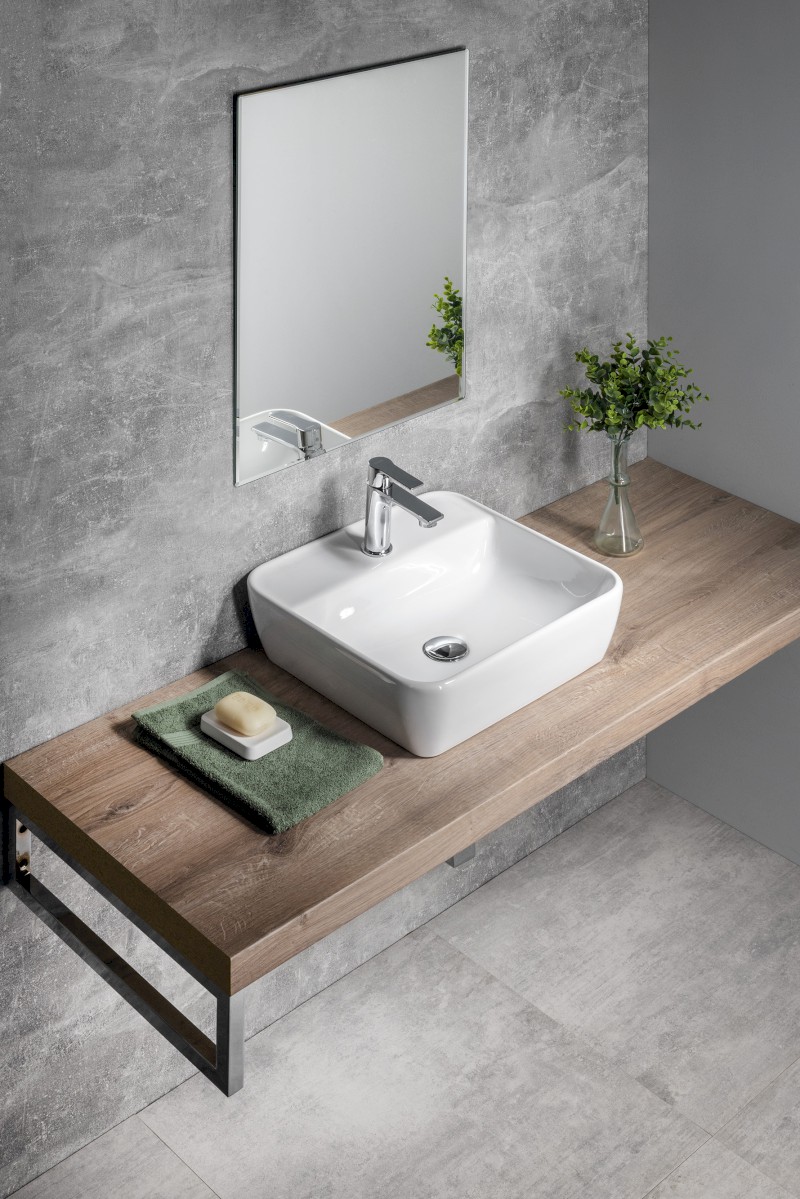 ACCORD zrcadlo s fazetou 50x70cm, CU free MF436