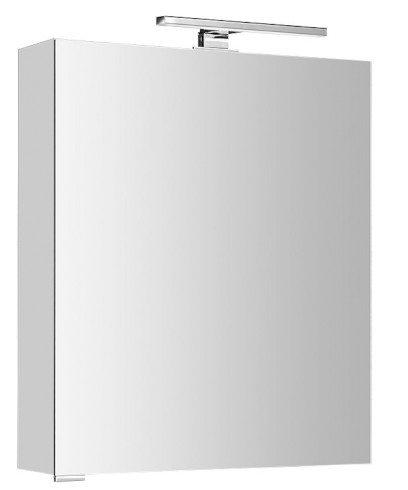 MIRRÓ galerka s LED osvětlením, 60x70x16cm, levá/pravá, bílá MC060-0030