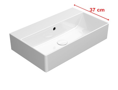 KUBE X keramické umyvadlo 60x37cm, bez otvoru, bílá ExtraGlaze 9454011