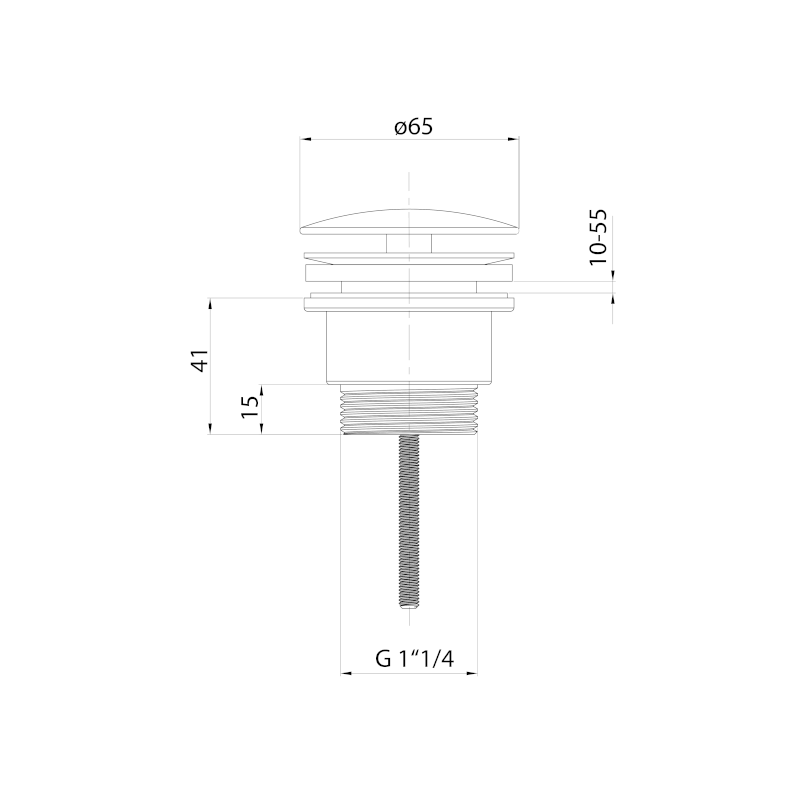 Umyvadlová výpust 5/4
