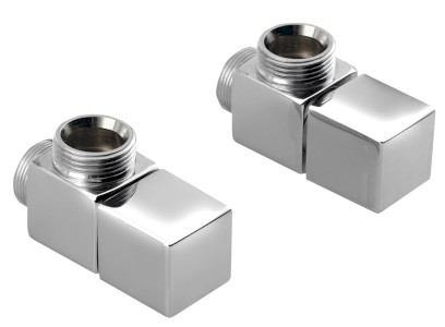 CUBE připojovací sada ventilů ruční rohová, chrom CP4010S