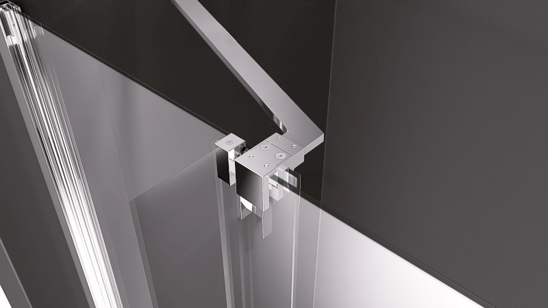 ROLLS sprchové dveře do prostoru 1600 mm, výška 2000 mm, čiré sklo MS5-160