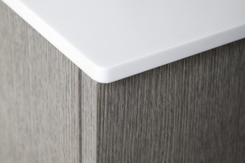 LATUS X deska Rockstone 80x23,5cm, bílá mat LT110-0101