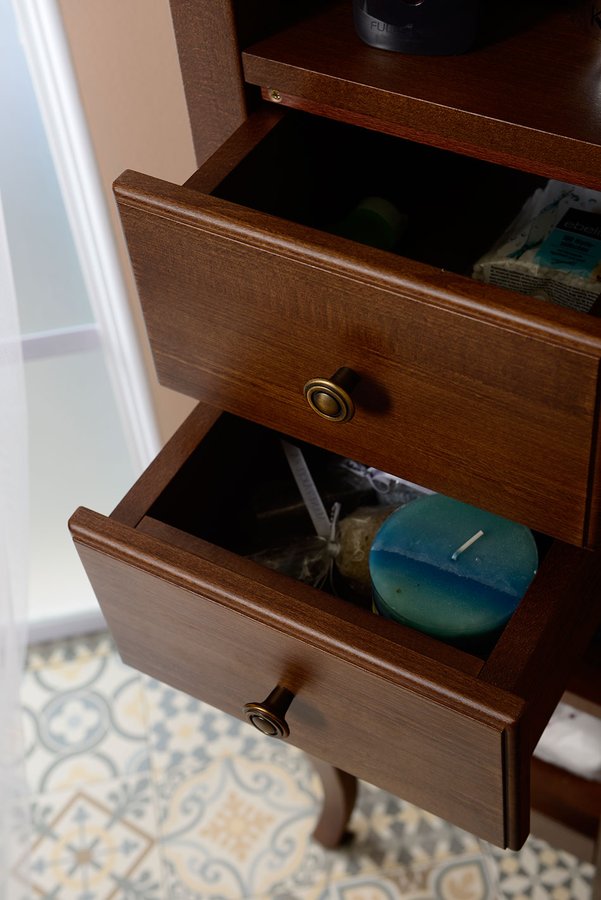 RETRO skříňka vysoká 40x170x36cm, buk, levá 1663