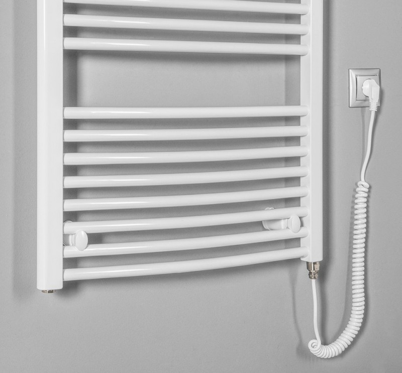 ORBIT-E elektrické otopné těleso oblé 600x1320 mm, 600 W, bílá ILEO36T