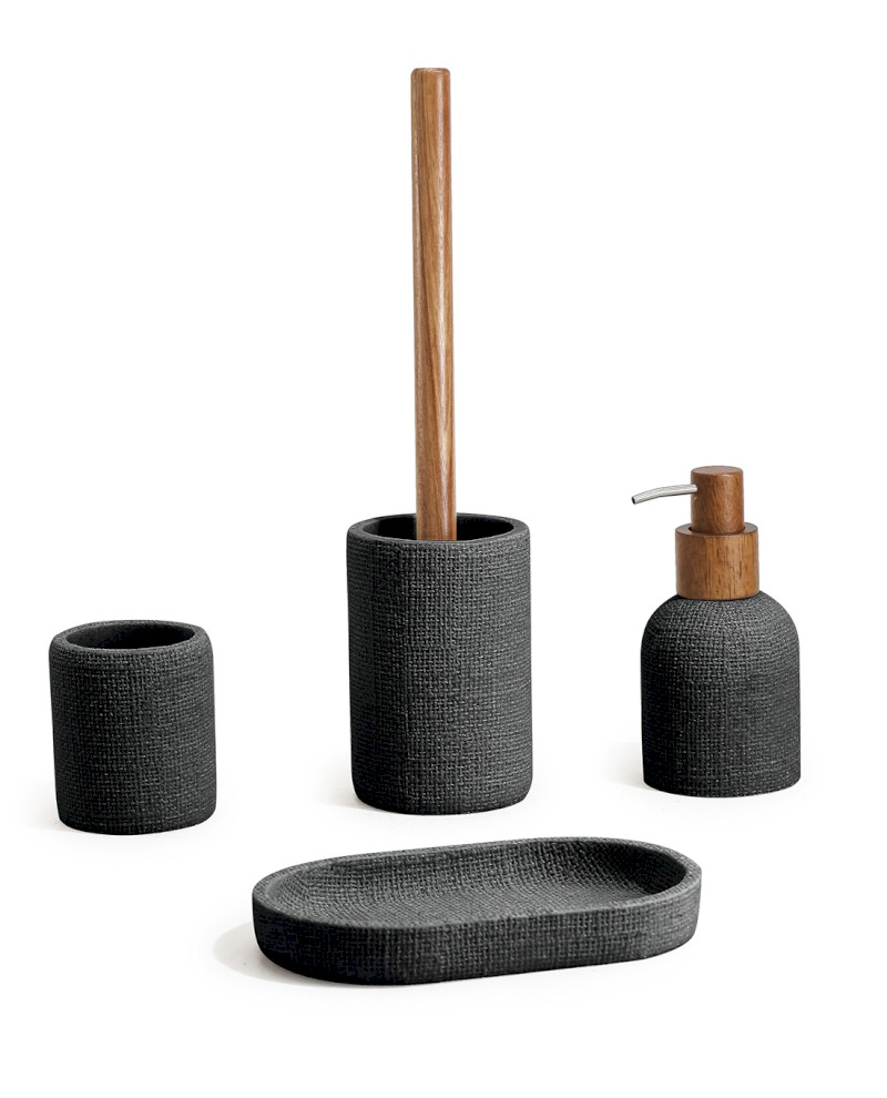 CRAFT WC štětka na postavení, acacia/černá 8572