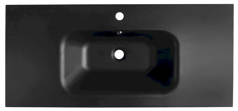 SIDRA umyvadlo, litý mramor, 101x46cm, černá mat SD101B