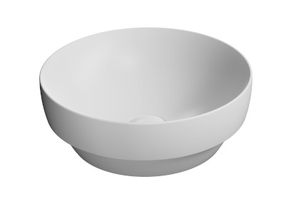 PURA keramické umyvadlo na desku, průměr 40cm, bílá mat 884609