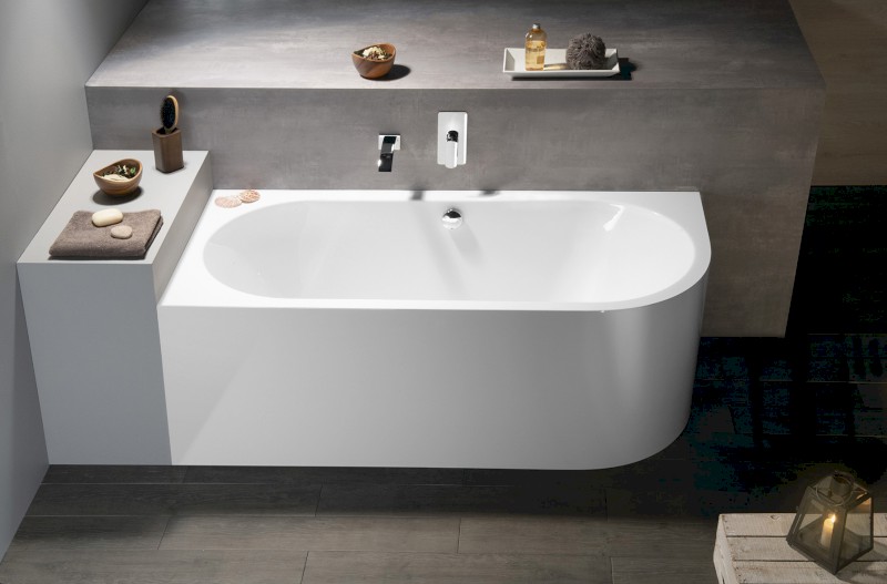 VIVA L MONOLITH asymetrická vana 180x75x60cm, bílá 72099M