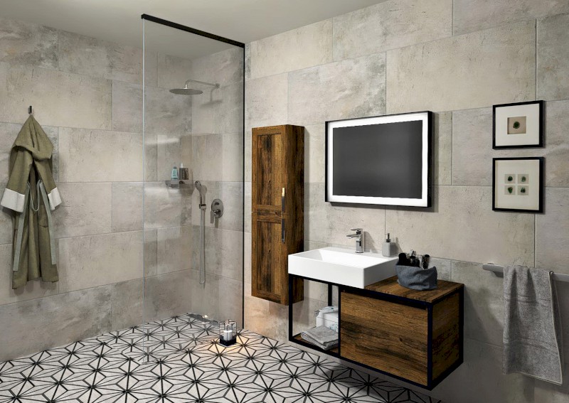 ARCHITEX sada pro neviditelné uchycení skla, podlaha-stěna-strop, 1615x2600mm, černá mat AX2516B