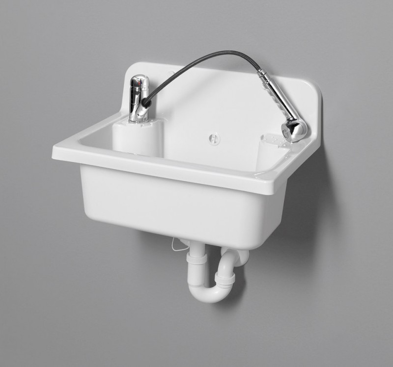 Závěsná výlevka 55x37cm, plast, bílá PI5052