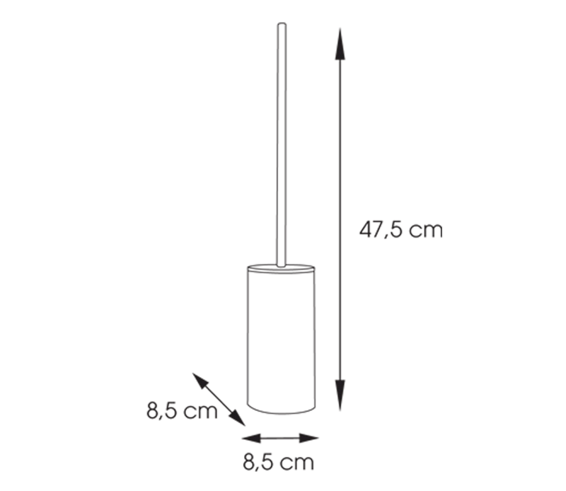 ALTEA WC štětka na postavení, bambus AL3335