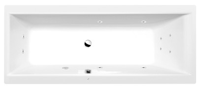 CLEO hydromasážní vana, 170x70x48cm, Active Hydro, chrom 74611.1010