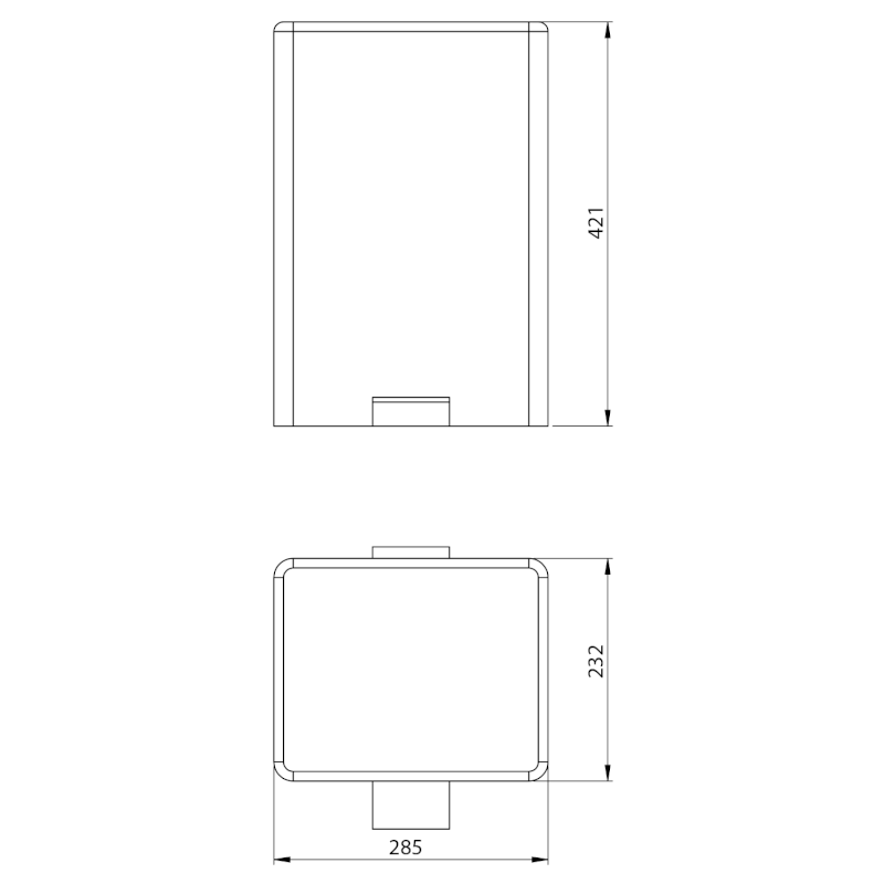 Odpadkový koš 12l, Soft Close, nerez mat DR102