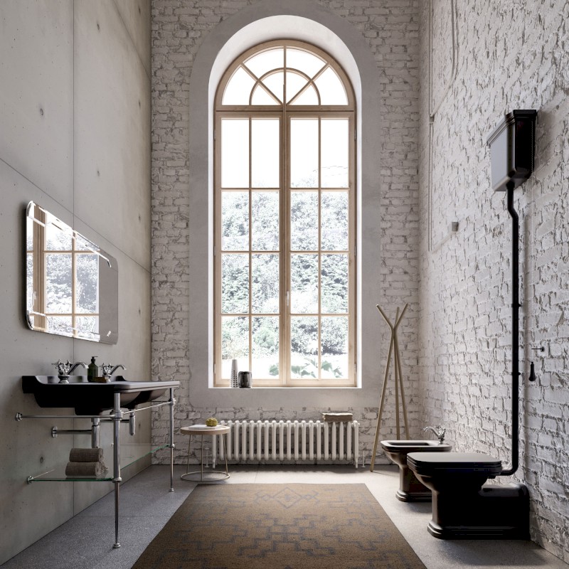 WALDORF bidet stojící 37x65cm, černá mat 4120K7